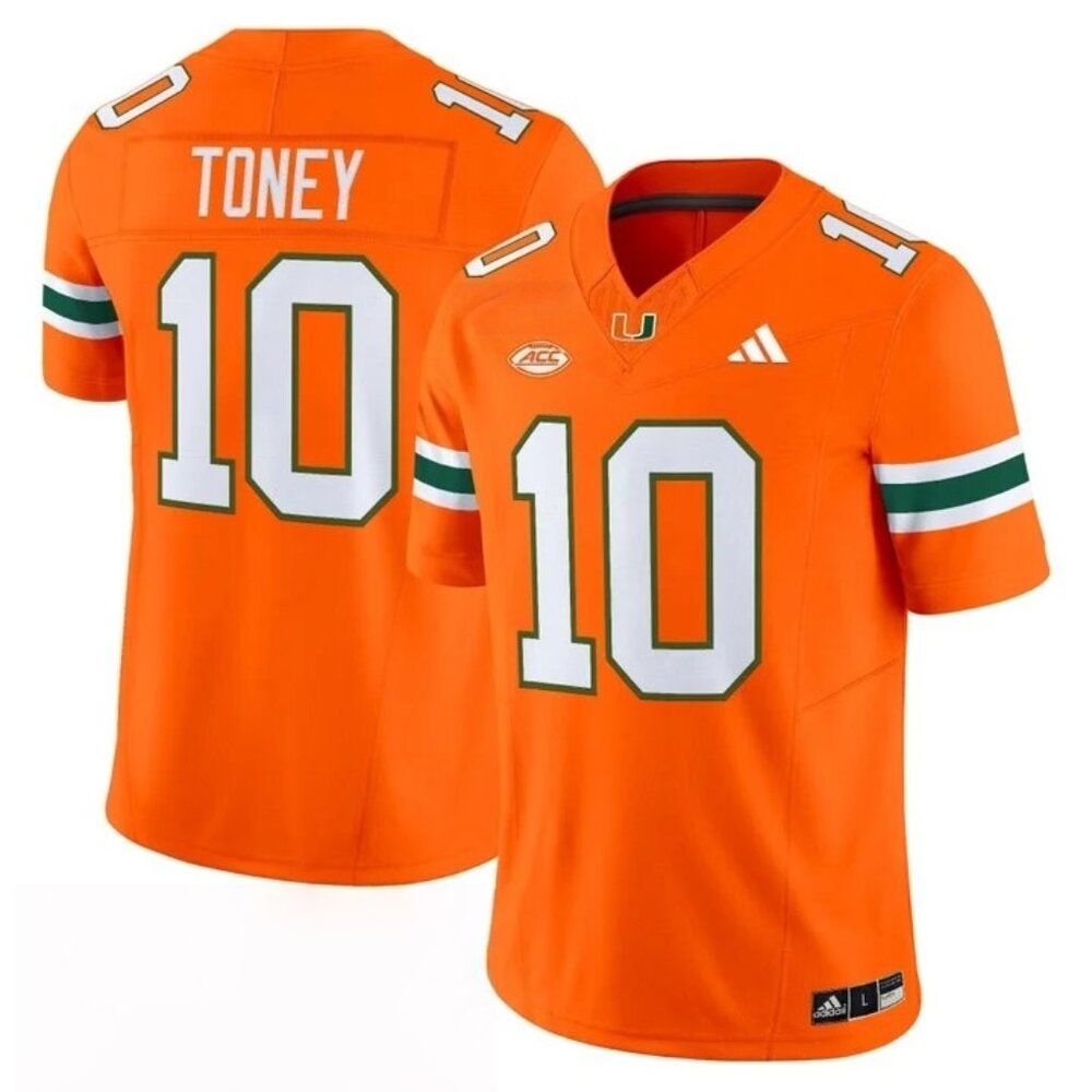 Mens Youths Available Choose Malachi Toney Orange Vapor Stitched Jersey